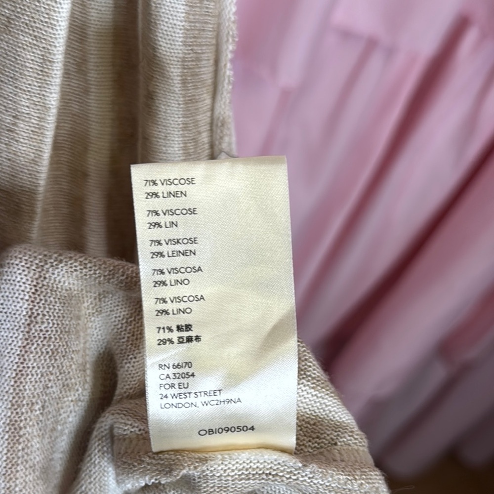 104. Free People Striped Ruffle Sleeve Asymmetrical Tunic Top XS - Picture 9 of 9